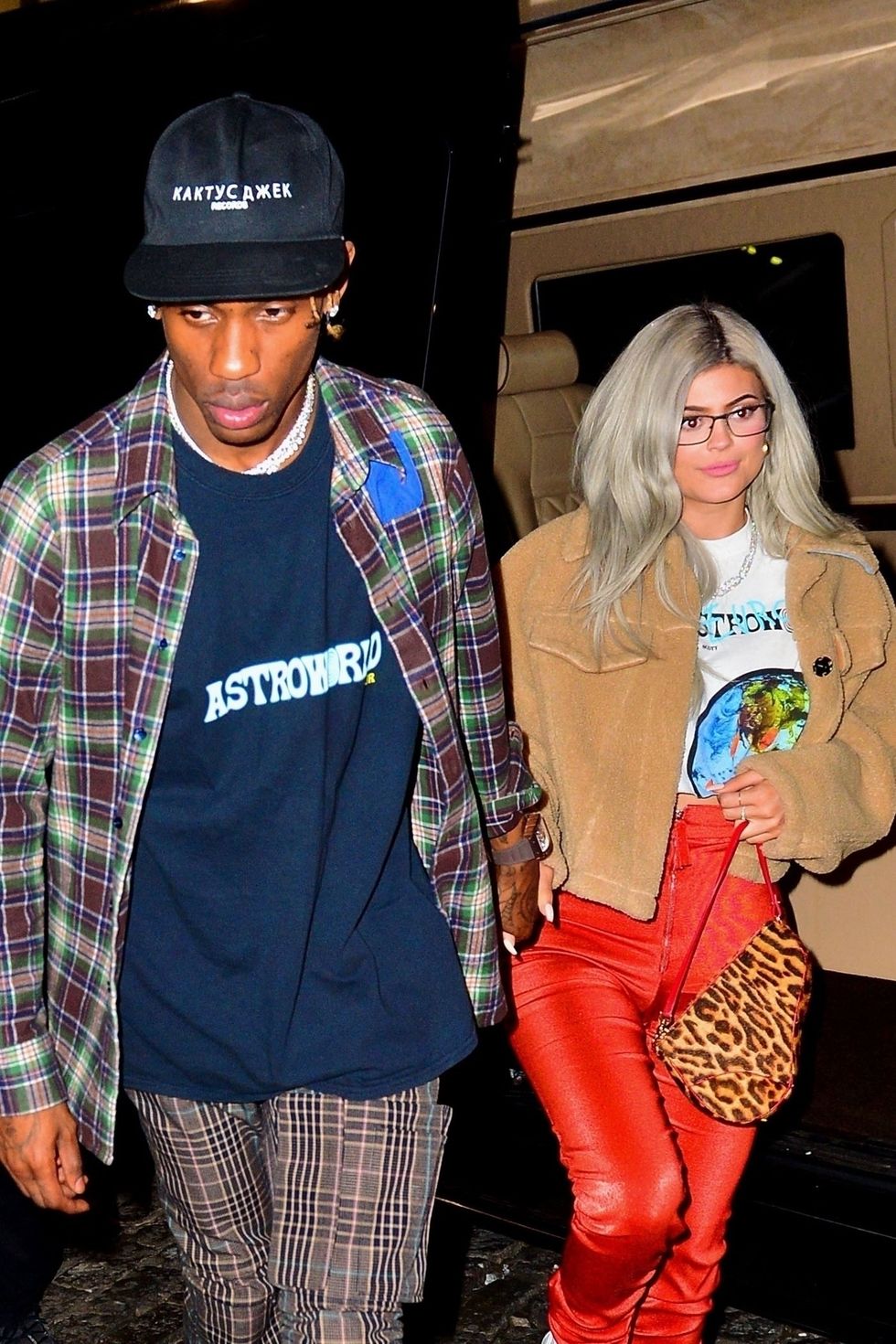 Kylie Jenner Wears Travis Scott's Astroworld Sweats While Shopping