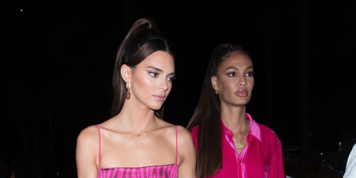 Fashion, Shopping & Style, Kendall Jenner Wore a Fluffy Pink Bra Out to  Dinner, and We Aren't in the Least Bit Kidding