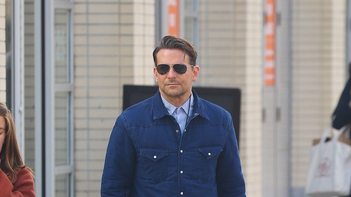 Bradley Cooper in a Madewell Shirt Jacket in March 2020