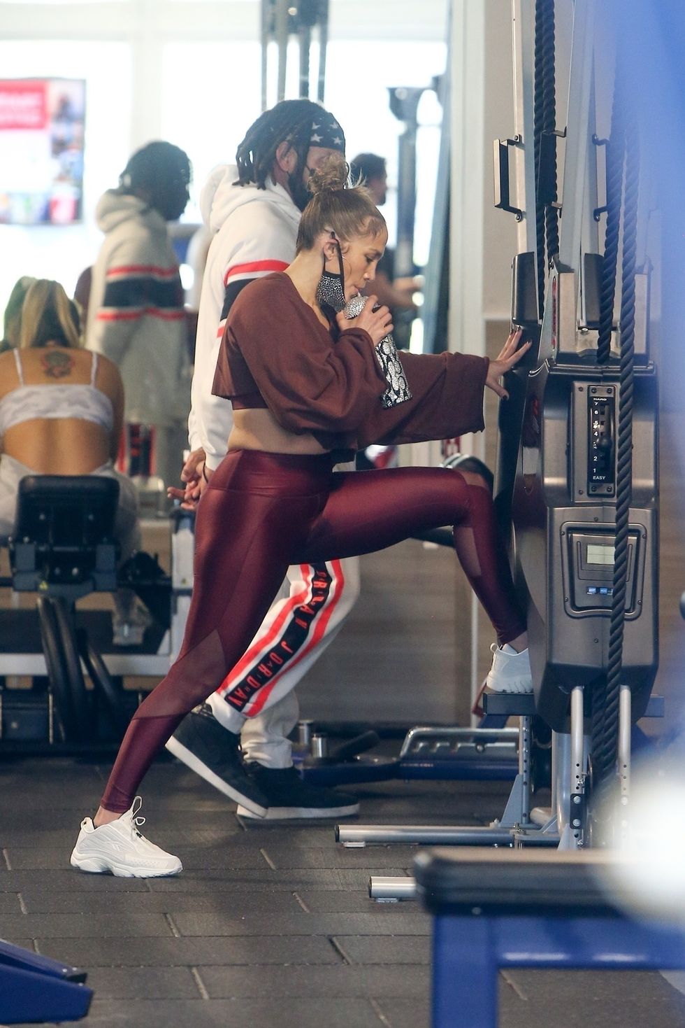 Jennifer Lopez's Birkin Doubles as a Gym Bag