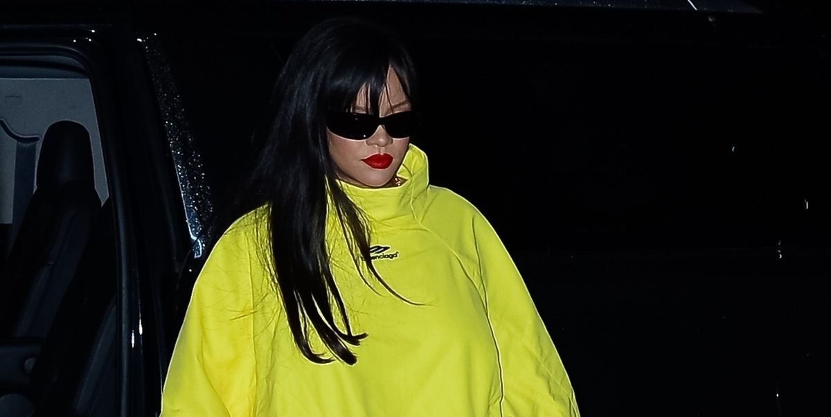 Rihanna Wears Neon Yellow Set to Nobu