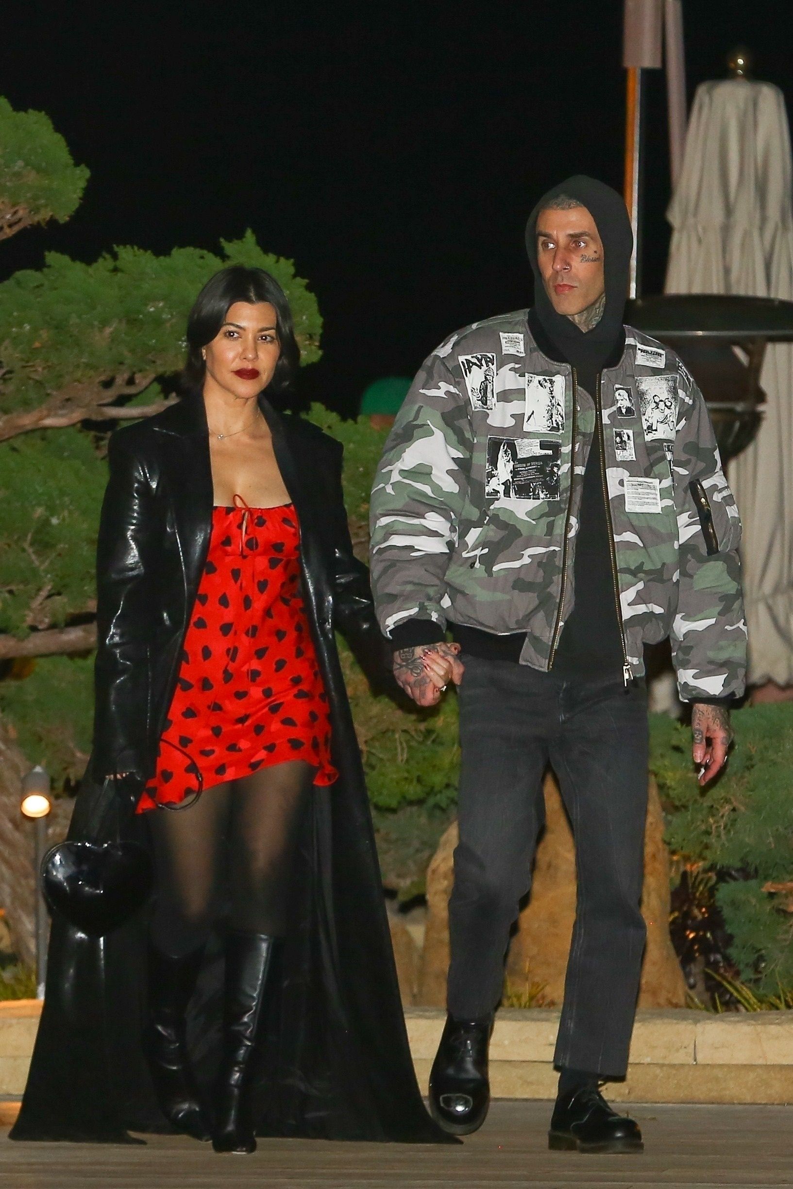 Kourtney Kardashian Wears Red Slipdress For Valentine S Date With   Bgus 2567589 001 1676390290 