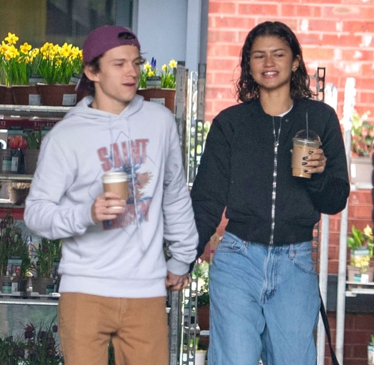 Tom Holland Was Photographed Kissing Zendaya's Hand in London