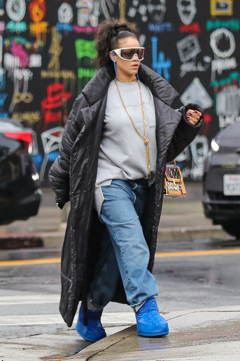 Rihanna Louis Vuitton Leather Jacket