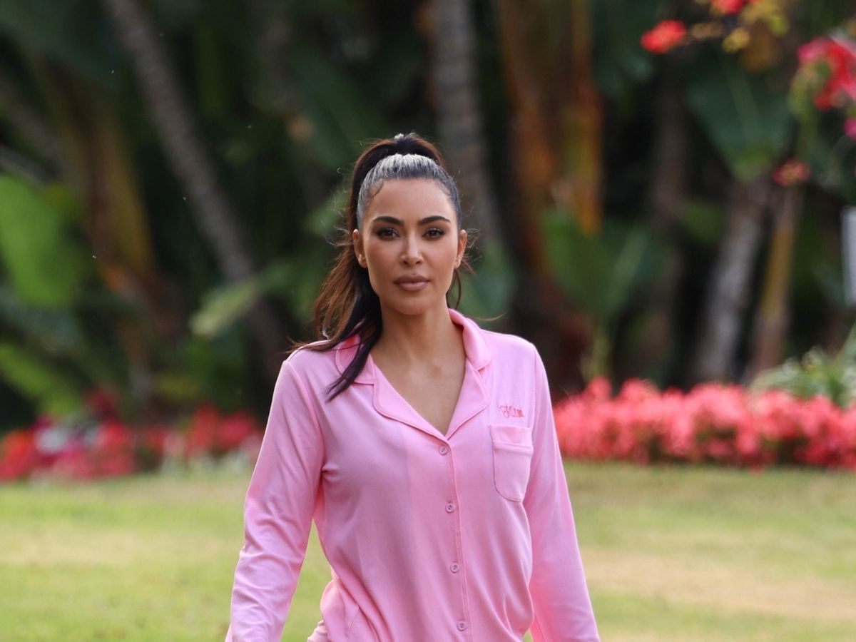 Kim Kardashian Blue Pajama Shorts for Women