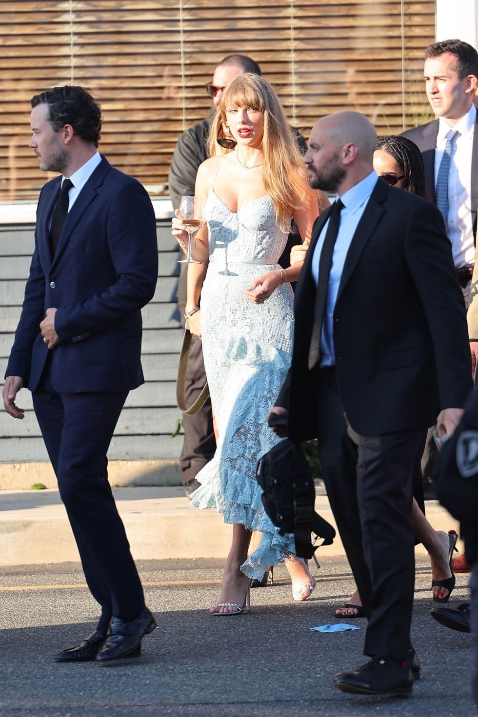 Shop Taylor Swift's Blue Erdem Dress from Jack Antonoff's Wedding