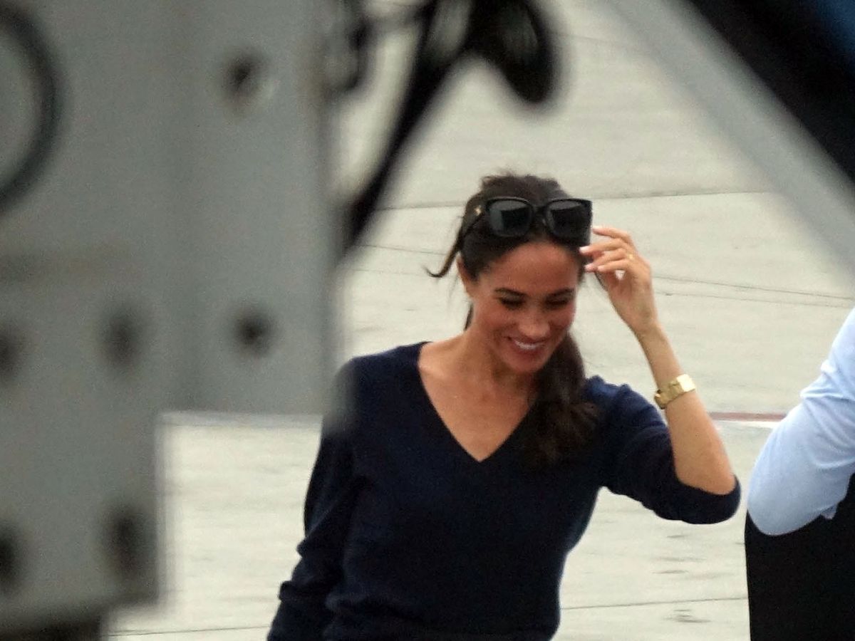 Meghan Markle in Cuyana and Celine for Final Days of Invictus 2023 - Dress  Like A Duchess