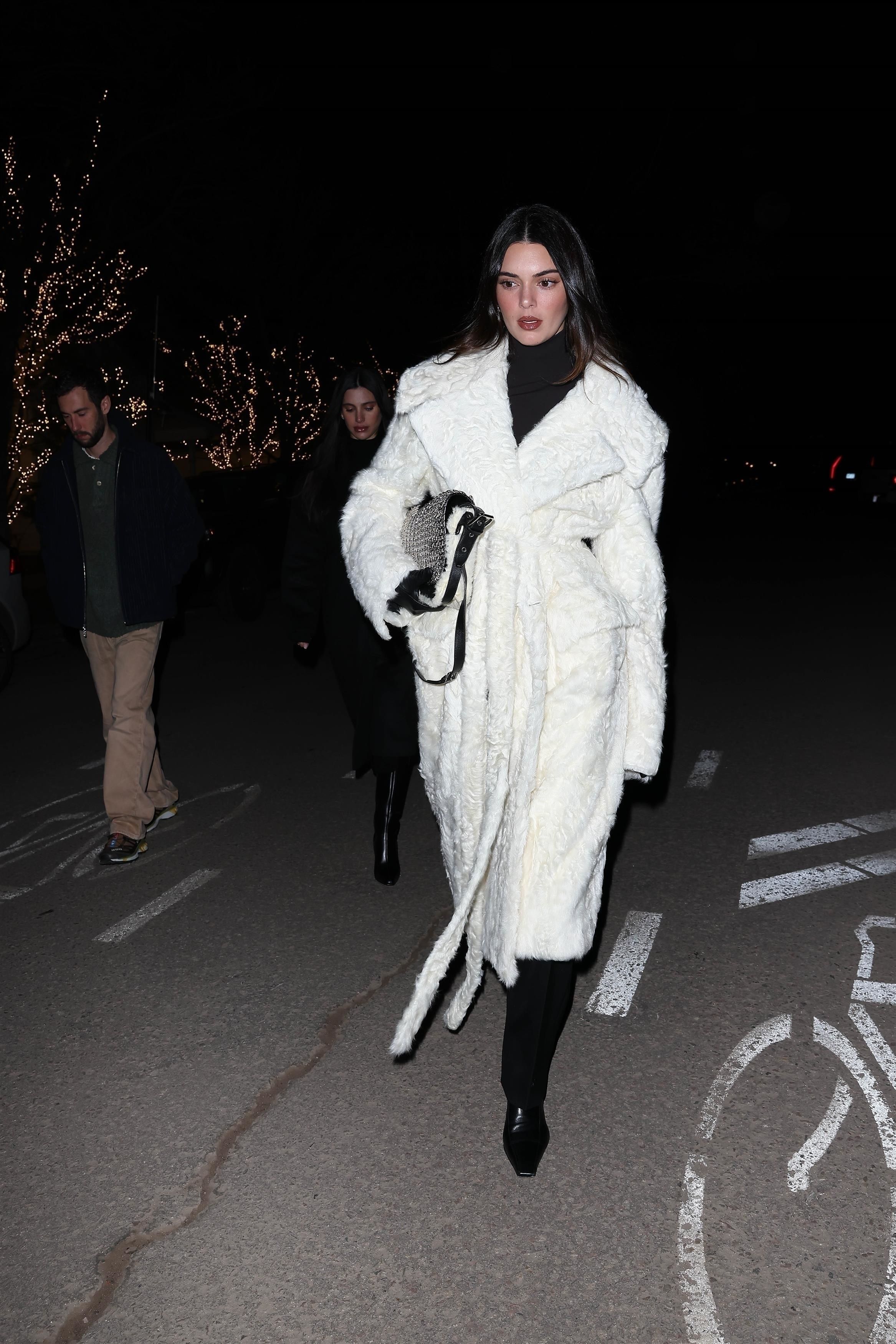 Post-Breakup Kendall Jenner Wears a Phoebe Philo Fur Coat