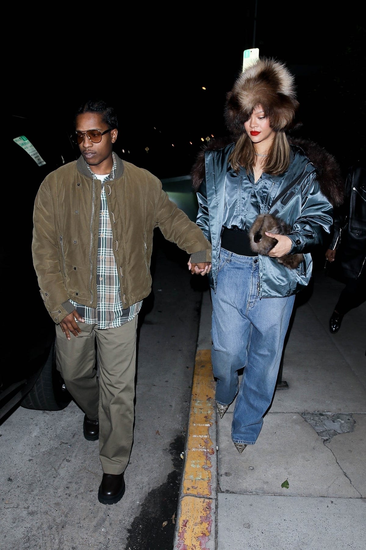 Rihanna’s Statement Winter Accessory of Choice Is a Shaggy Fur Hat