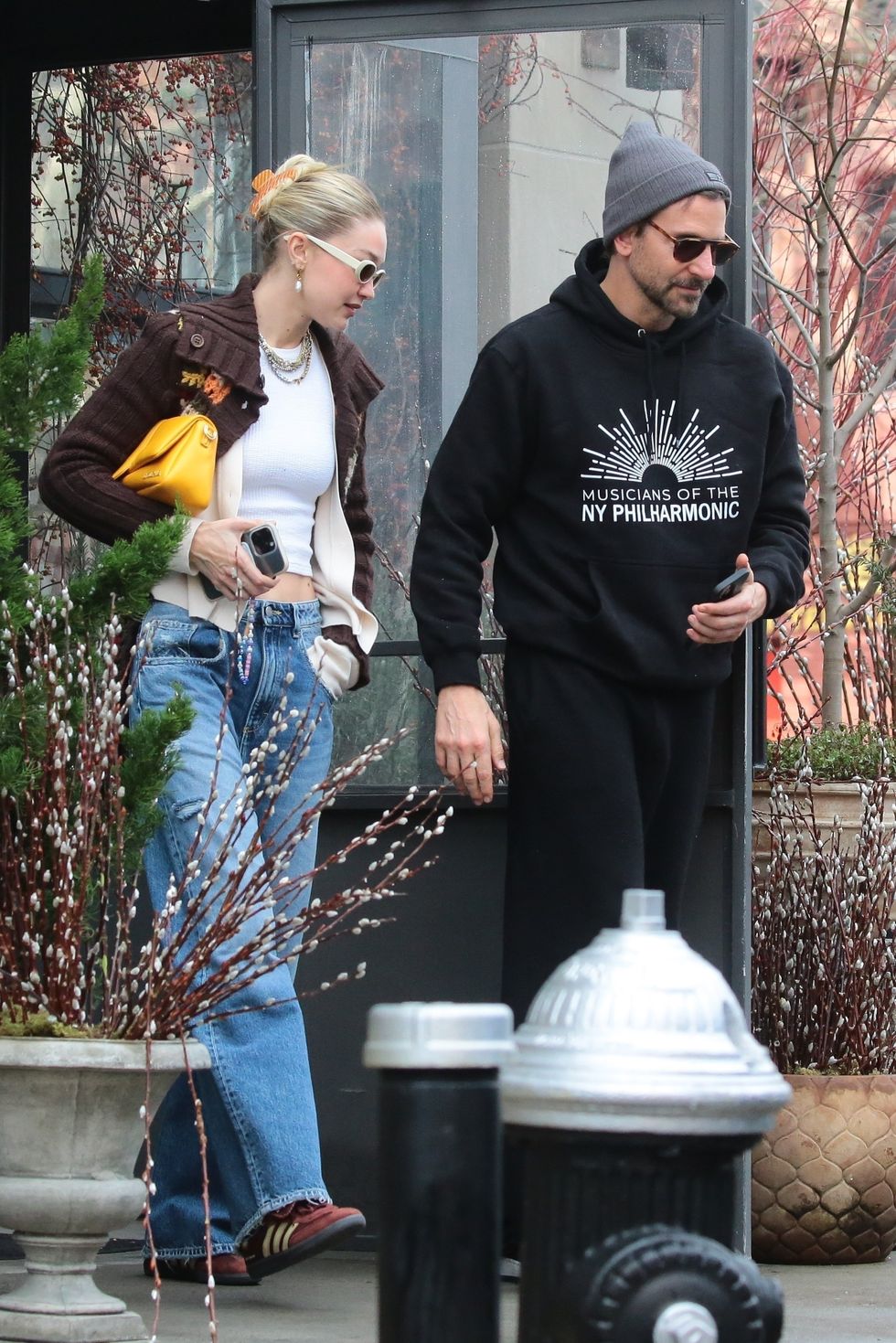 Gigi Hadid Opts For Studded Ankle Boots In New York [PHOTOS]