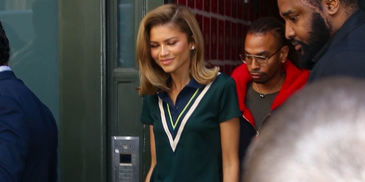 Zendaya Swaps Out Tennis Whites for a Preppy Set With Subtle Color Shifts