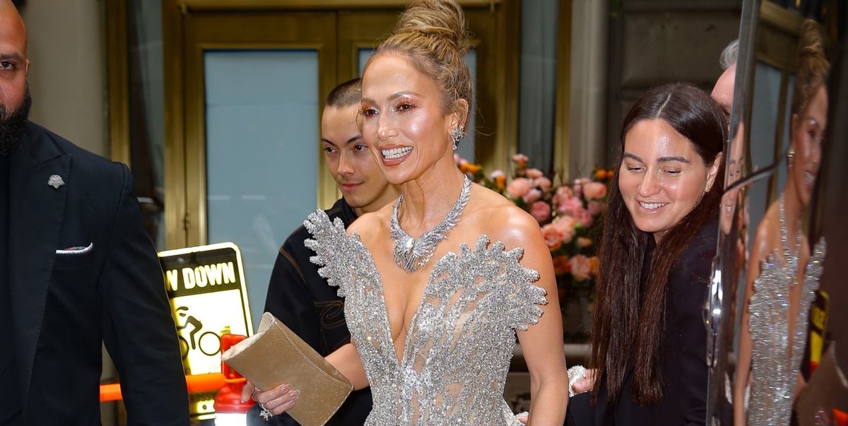 J.Lo Wears an Incredible Silver Naked Dress to the 2024 Met Gala