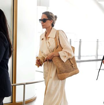 angelina in a white coat