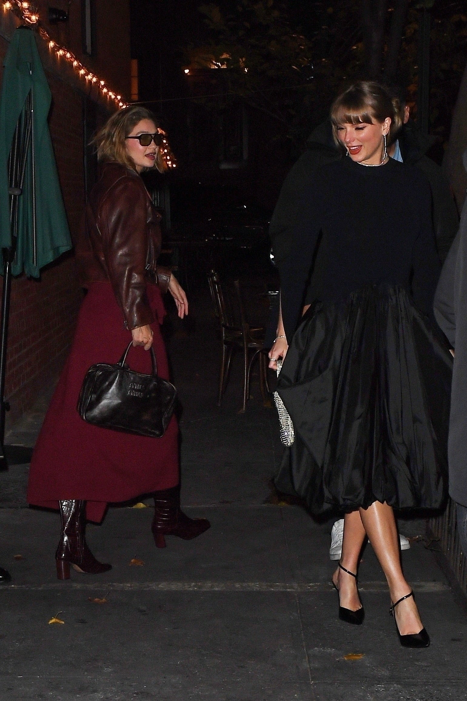 The two friends spent the evening at the Waverly Inn in New York City. 