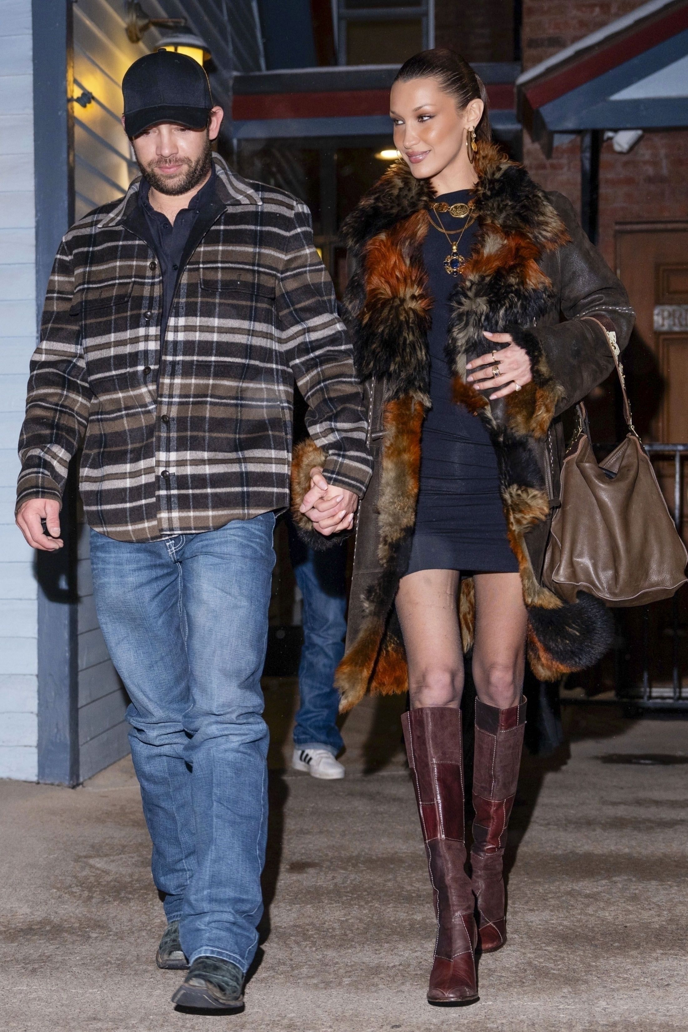 Bella Hadid Goes on a Shopping Spree in Two Chic Retro Coats