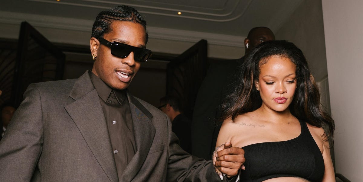 Rihanna Steps Out in a Crop Top During Cannes Date Night With A$AP Rocky