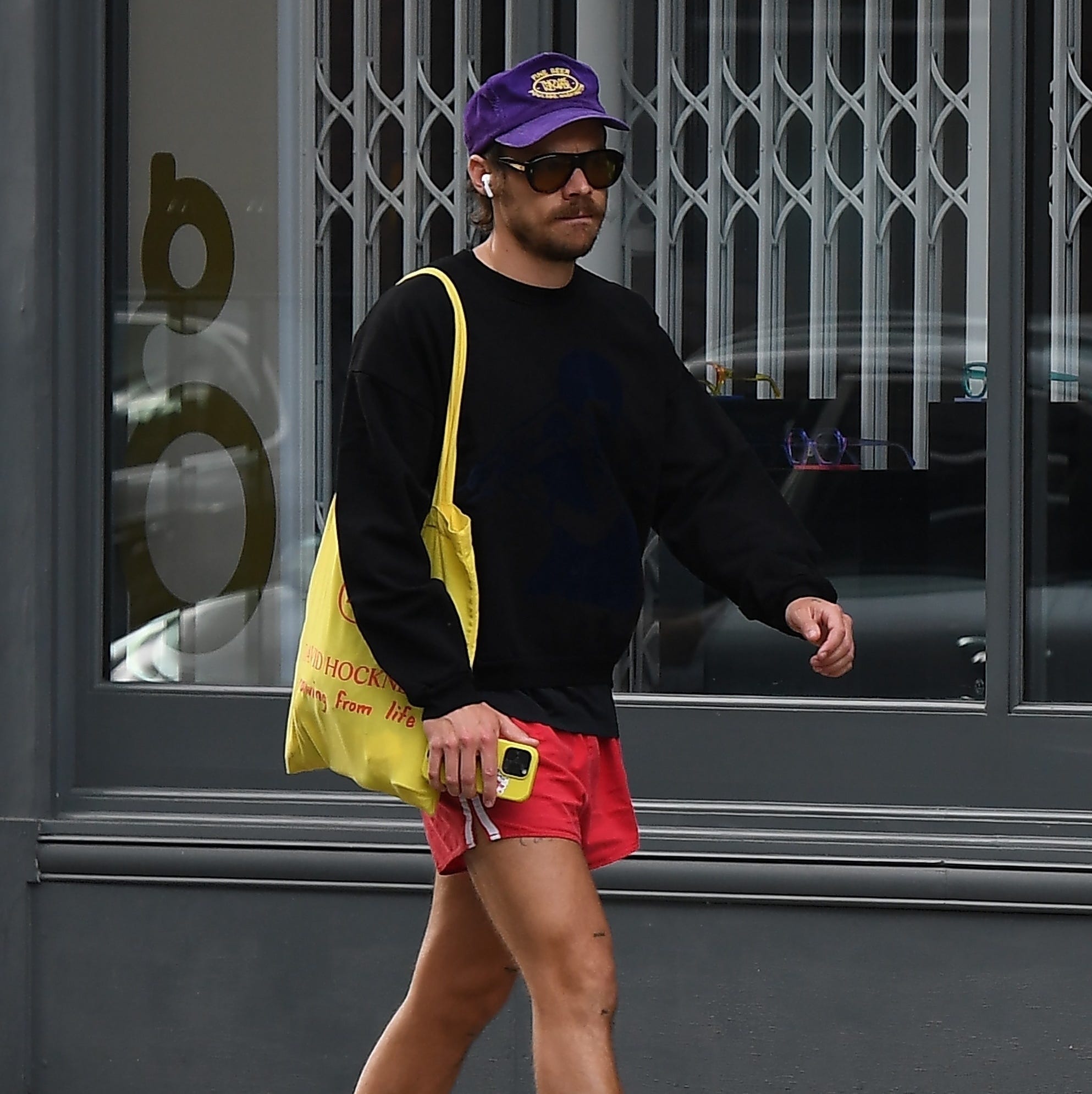Harry Styles Takes a Cue From Bad Bunny in Yellow Ballerina Sneakers