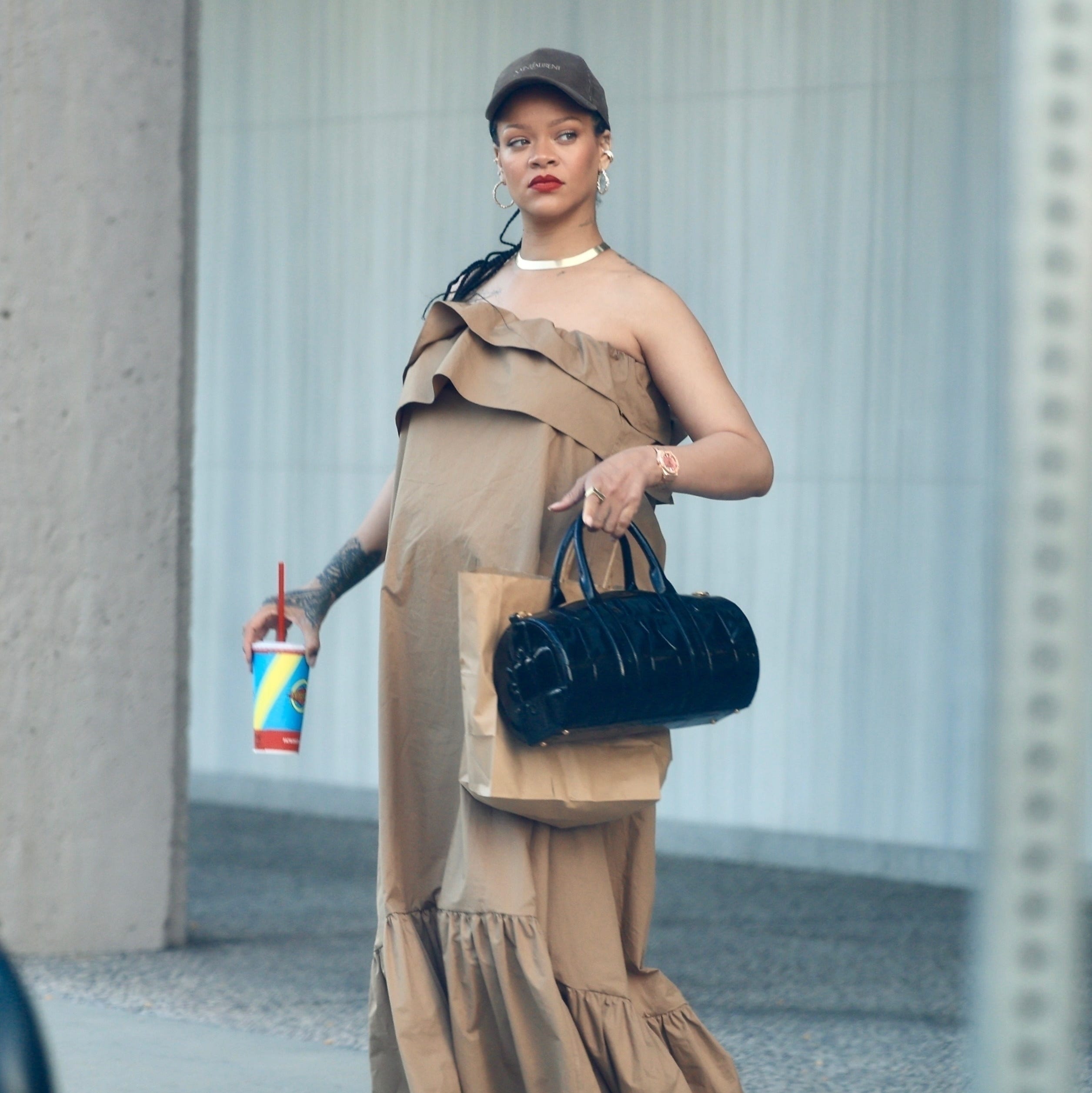 Rihanna Opts for Saint Laurent and Luxe Accessories in L.A.