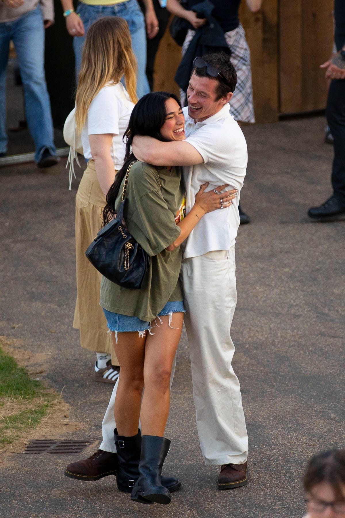 Dua Lipa and Callum Turner Nail Festival Dressing as a Couple