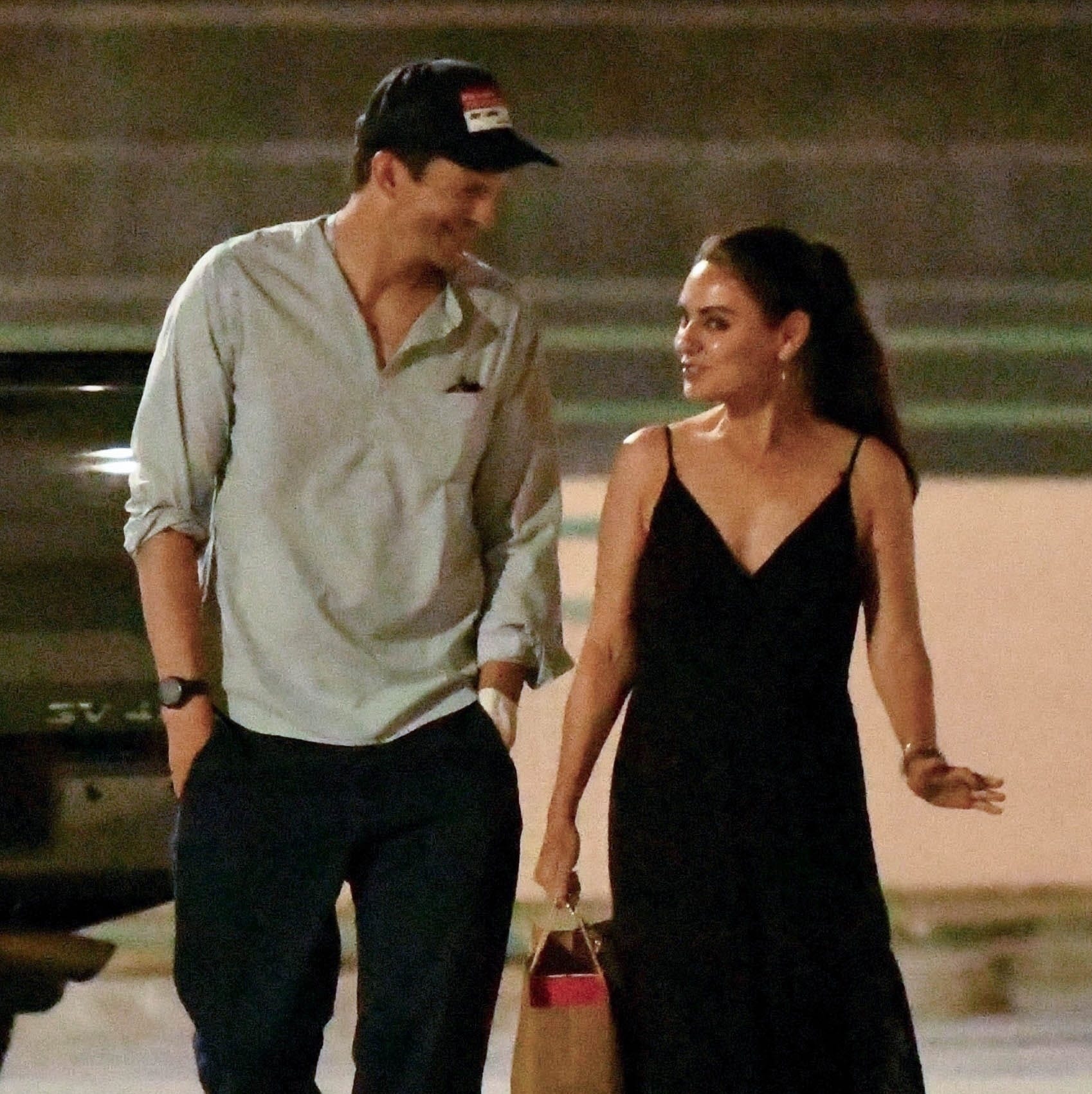 Ashton Kutcher and Mila Kunis Look Like Two Kids in Love
