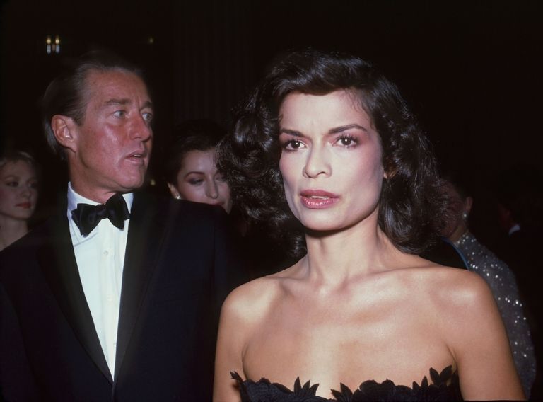 Bianca Jagger and Halston at the Met Ball.​