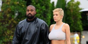 los angeles, ca may 13 kanye west and bianca censori are seen on may 13, 2023 in los angeles, california photo by rachpootbauer griffingc images