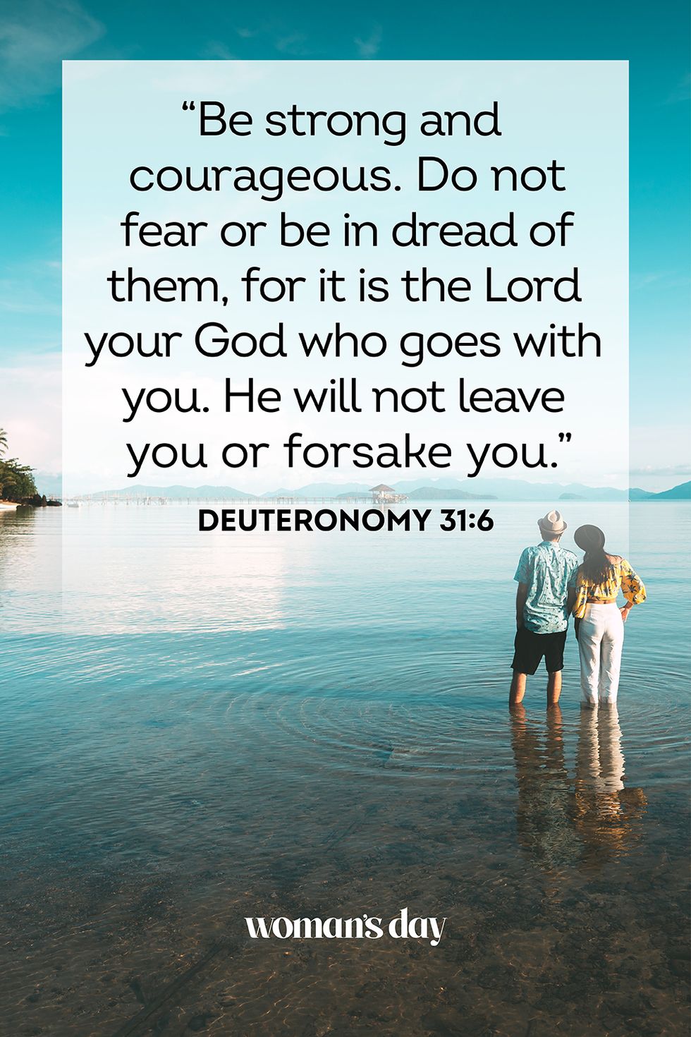 bible verses about fear deuteronomy 31 6