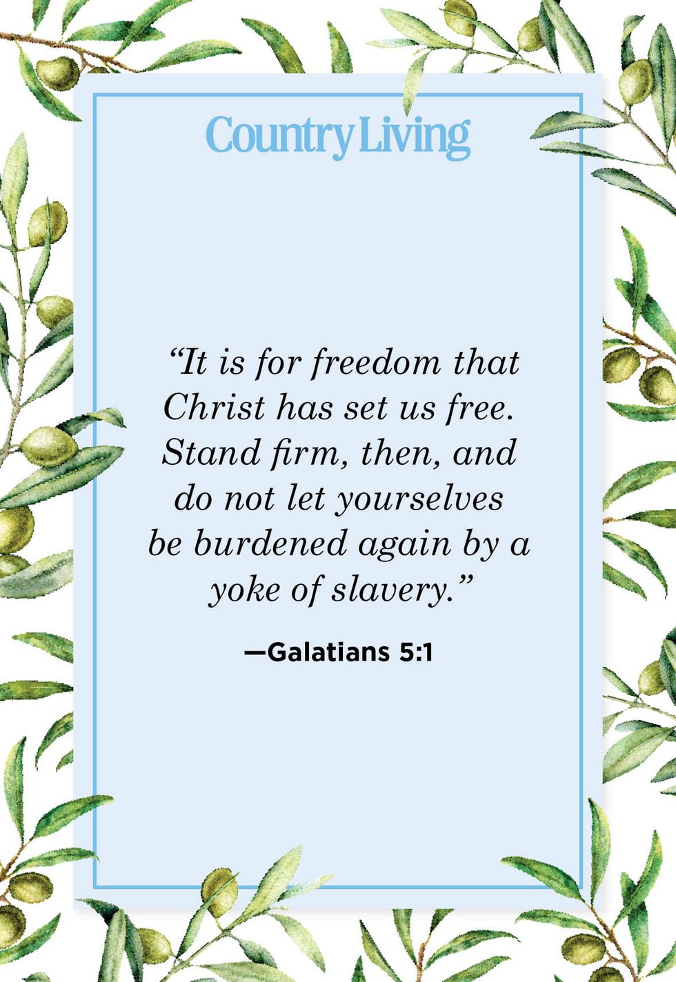 it is for freedom that christ has set us free stand firm, then, and do not let yourselves be burdened again by a yoke of slavery