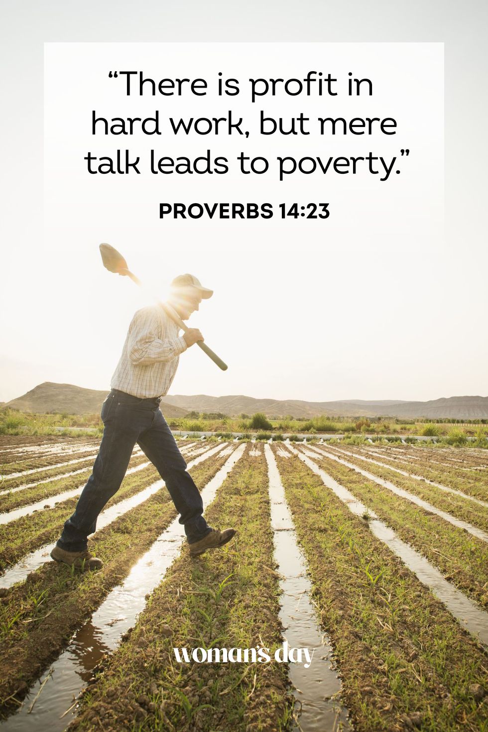 bible verses about hardwork proverbs 14 23