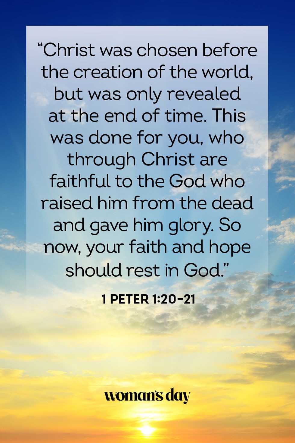 bible verses about hope 1 peter 1 20 21