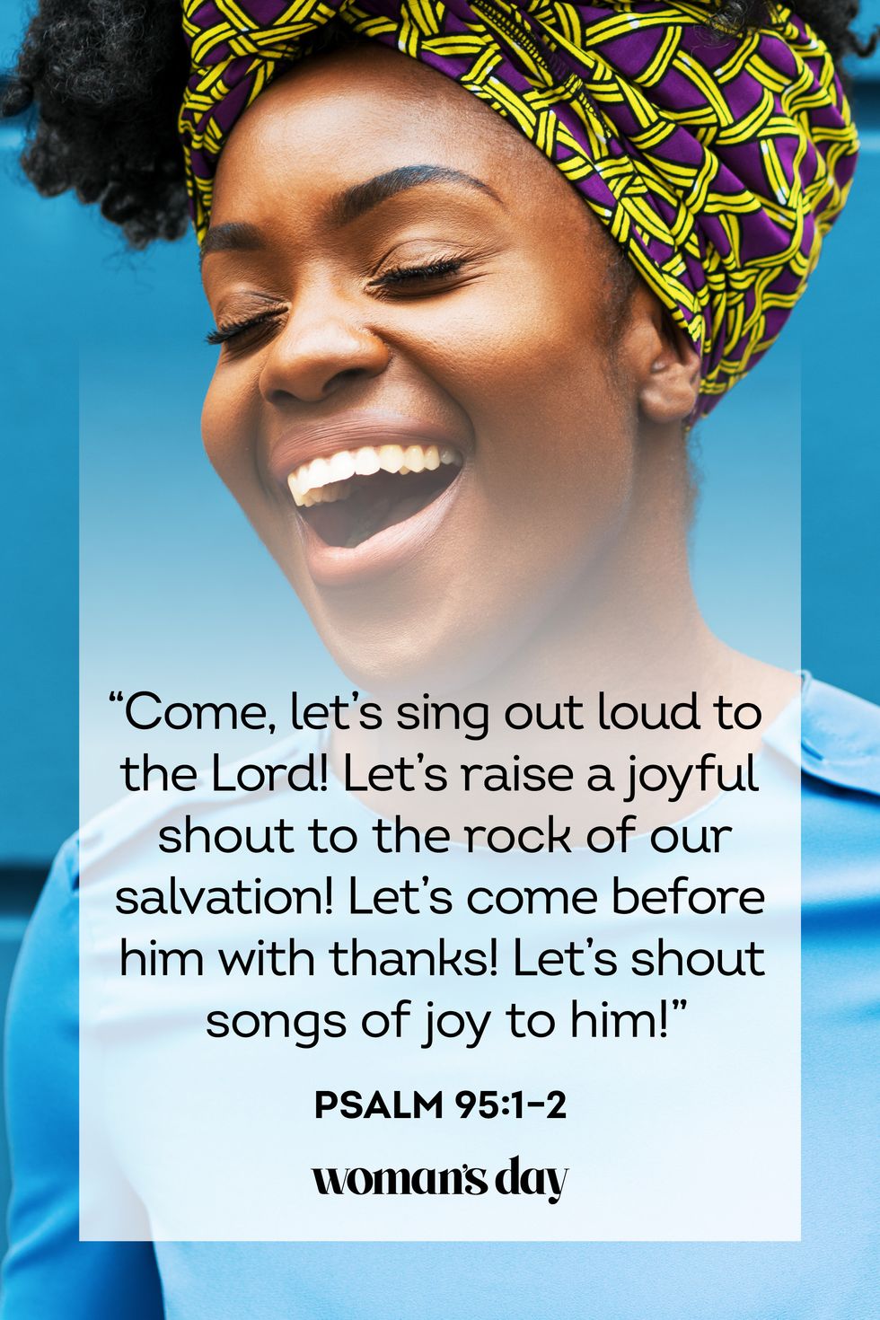bible verses about joy psalm 95 1 2