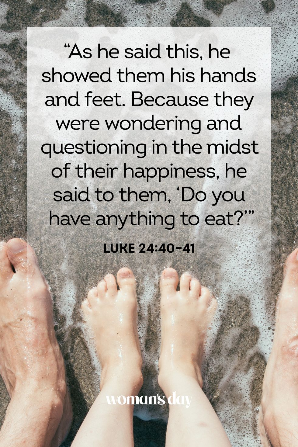 bible verses about joy luke 24 40 41