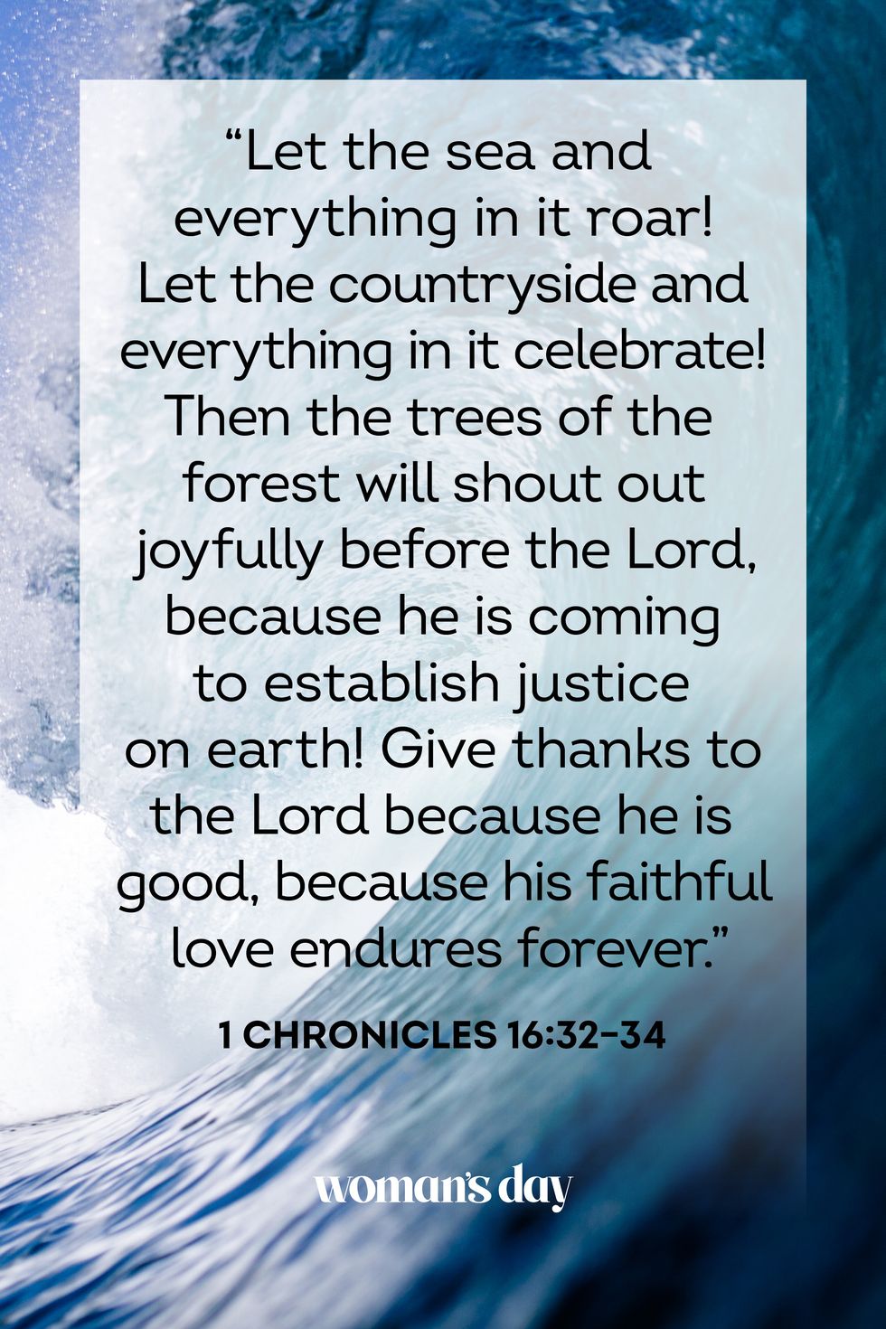 bible verses about joy 1 chronicles 16 32 34