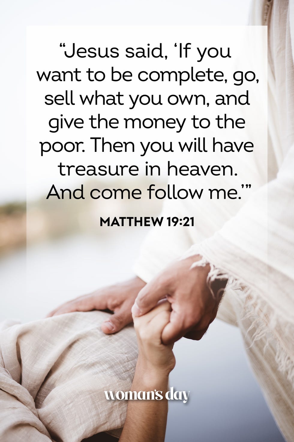 bible verses about money Matthew 19 21