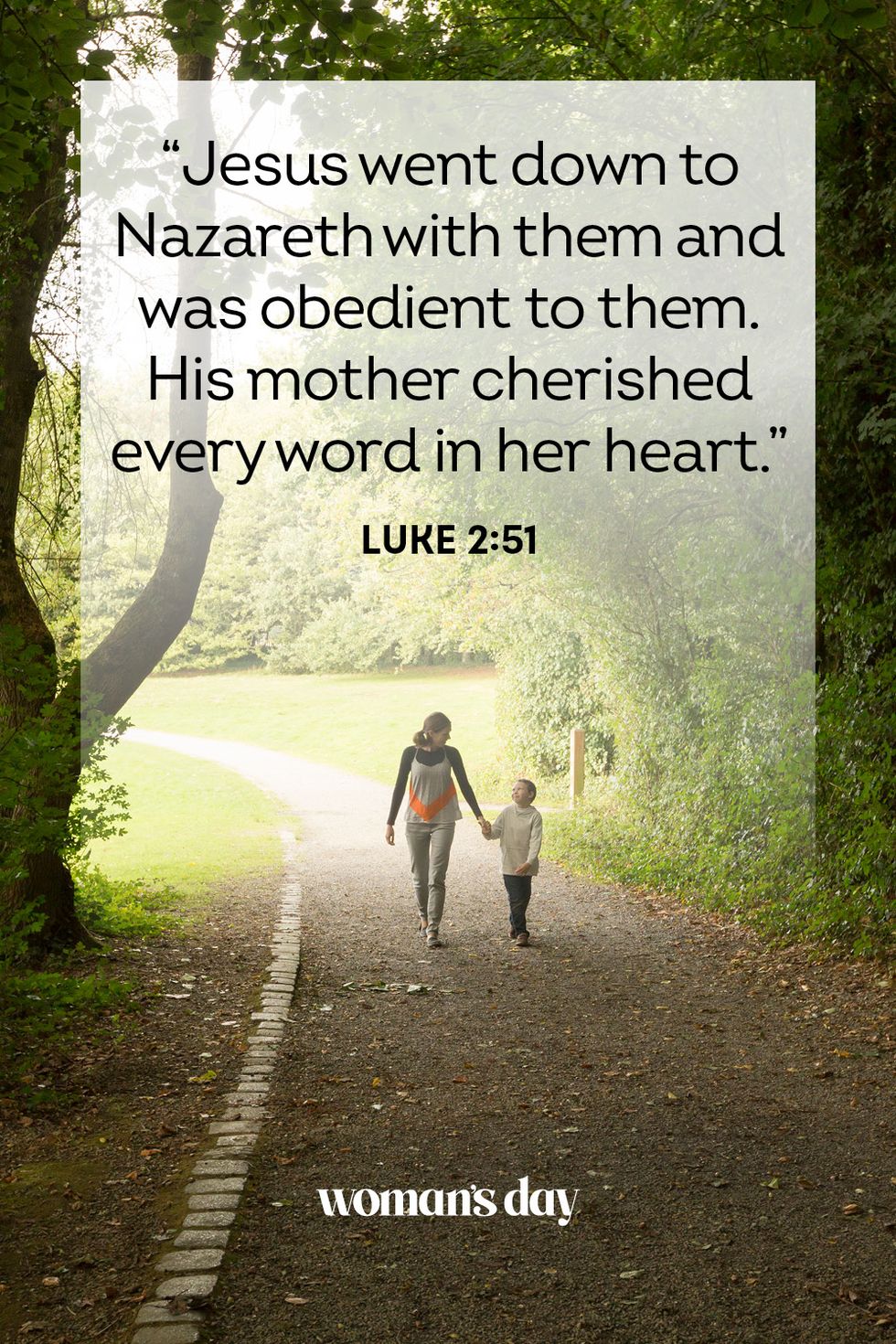 bible verses about mothers luke 2 51