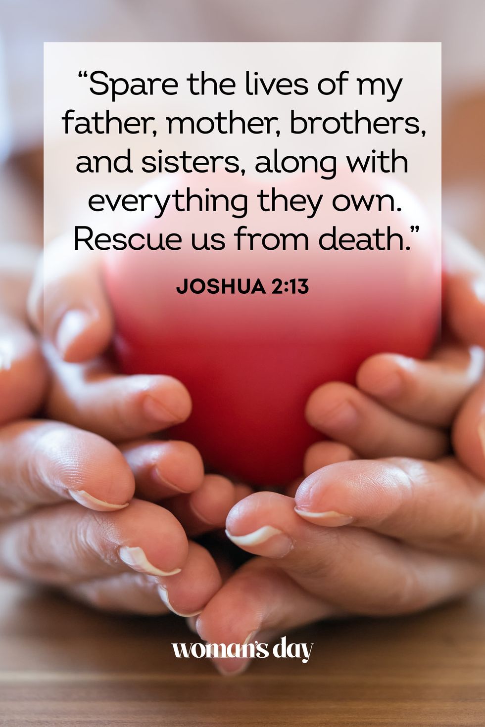 bible verses about mothers joshua 2 13