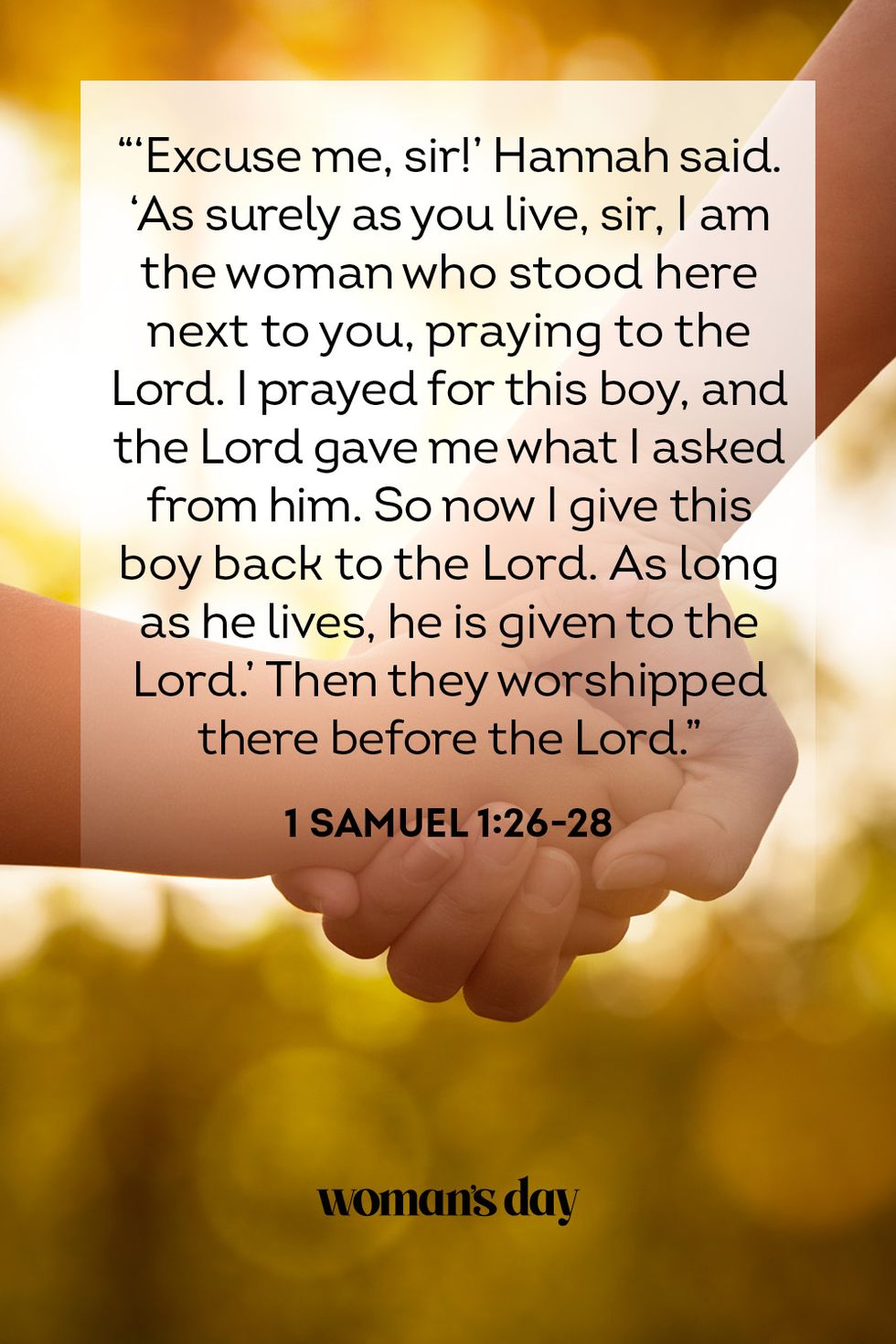 bible verses about mothers  1 samuel 1 26 through 28