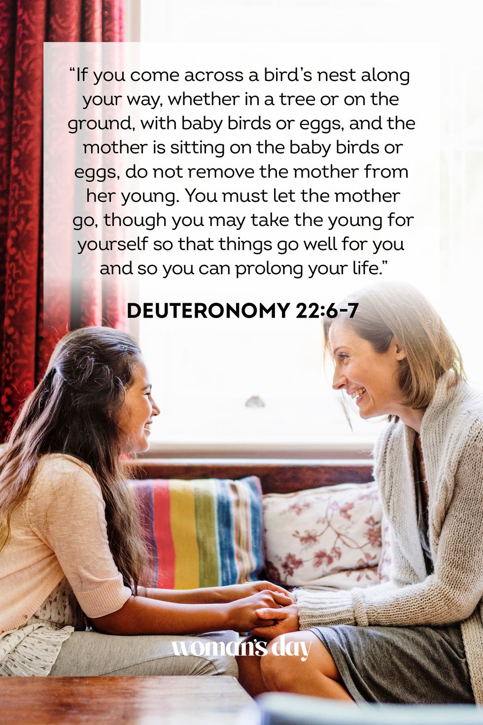 bible verses about mothers deuteronomy 22 6 7