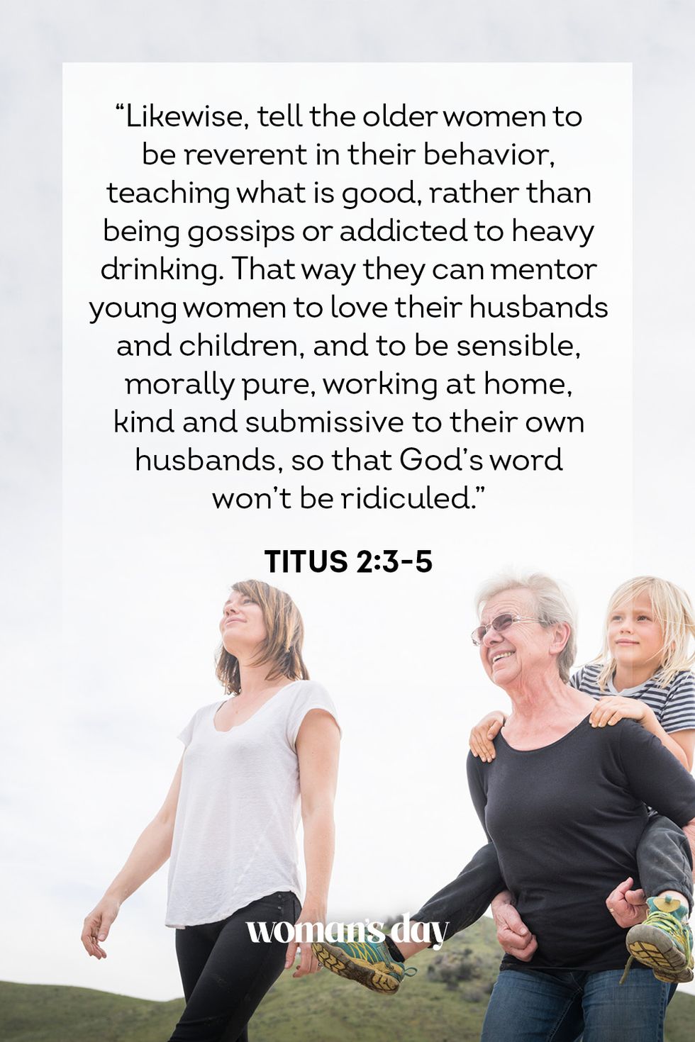 bible verses about mothers  titus 2 3 through 5