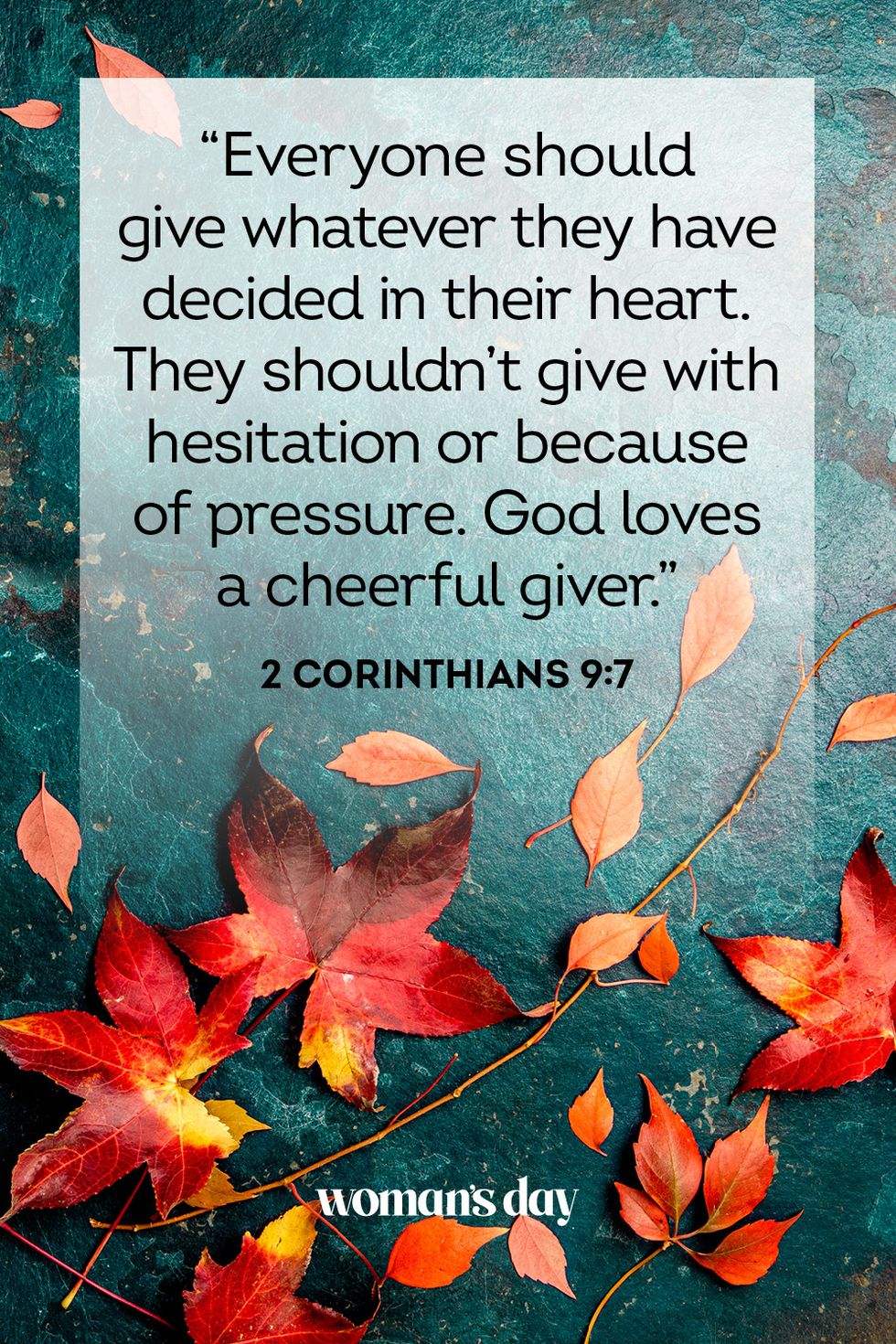 thanksgiving scripture 2 corinthians 9 7