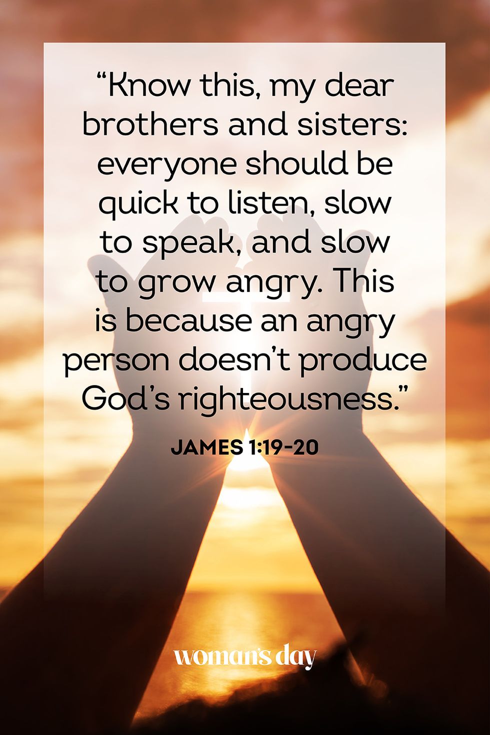 bible verses about anger james 1 19 20