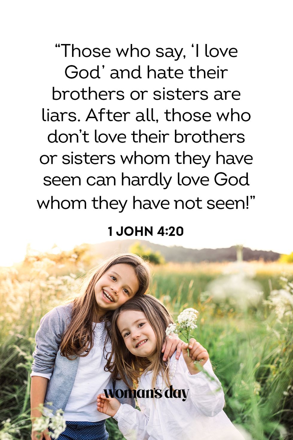 bible verses about family  1 john 4 20