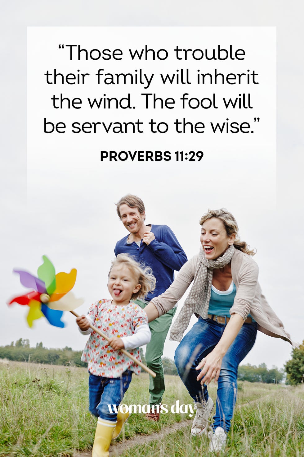 bible verses about family  proverbs 11 29