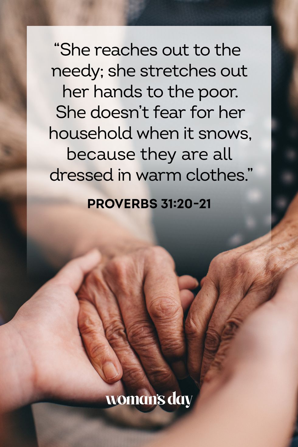 bible verses for women proverbs 31 20 21