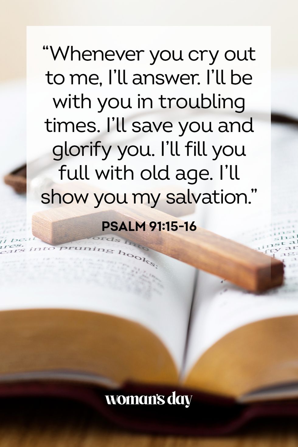 healing scriptures psalm 91 15 16