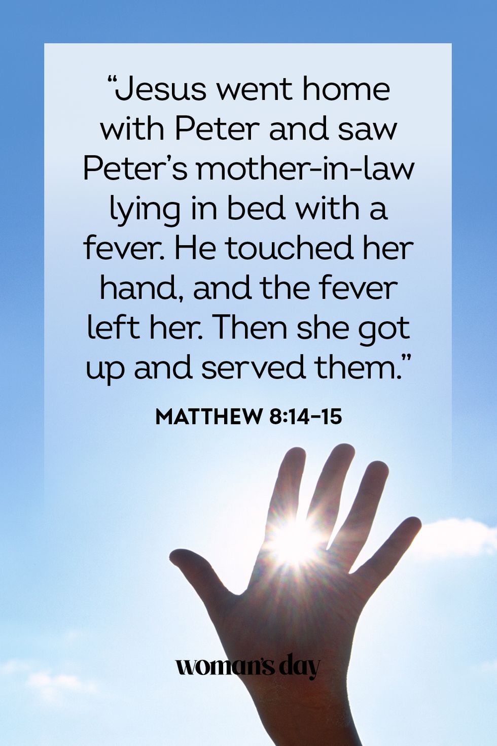 healing scriptures matthew 8 14 15