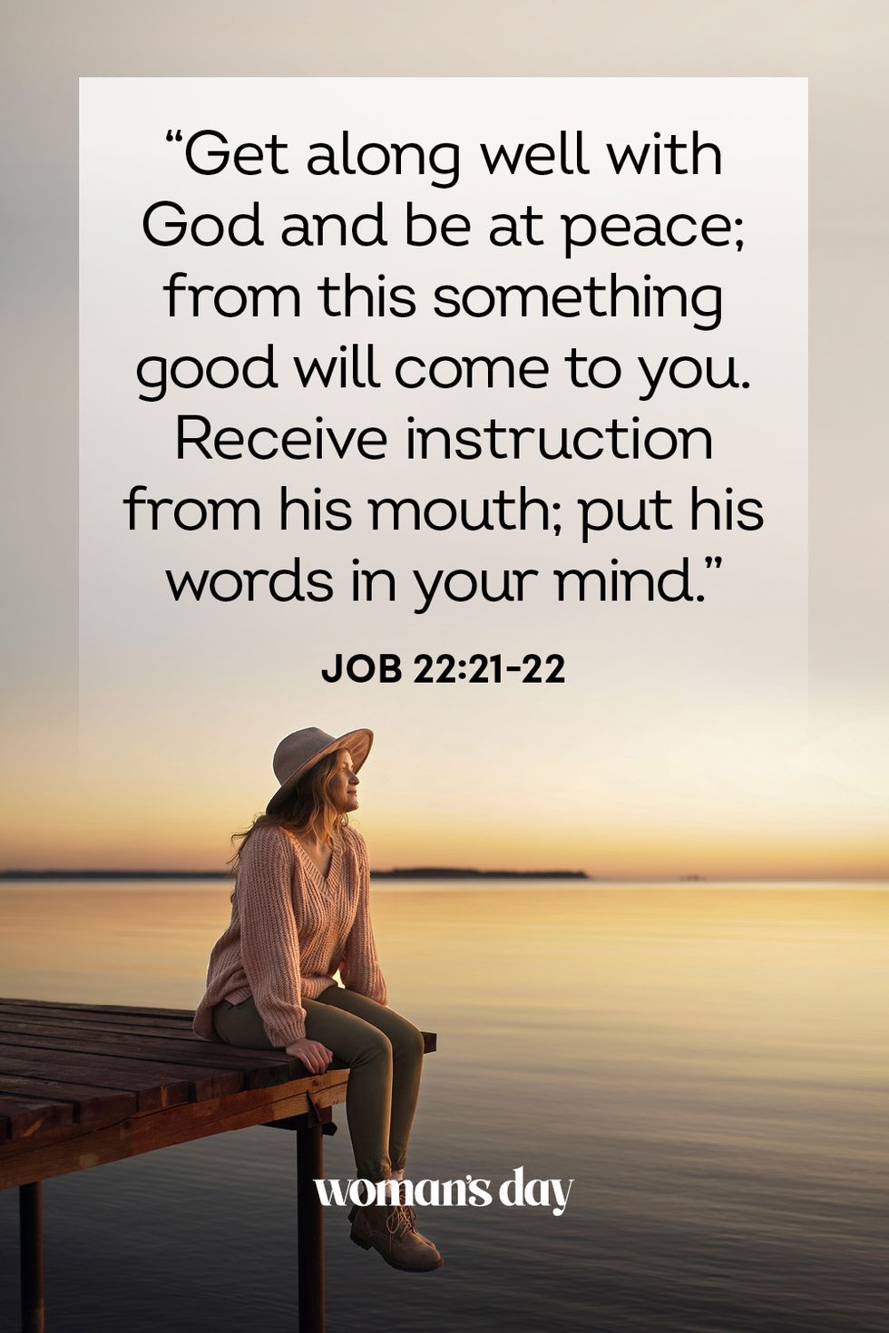bible verses about peace   job 22 21 22