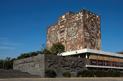 biblioteca central central library, universidad nacional autónoma de méxico unam, coyoacán, mexico city, mexico
