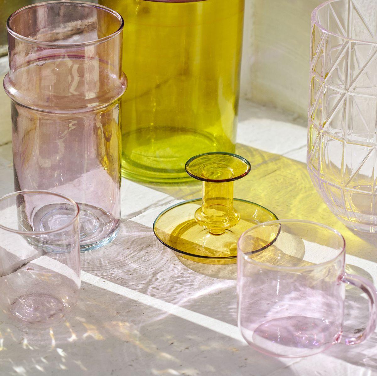 Bicchieri colorati per la tavola - Cose di Casa