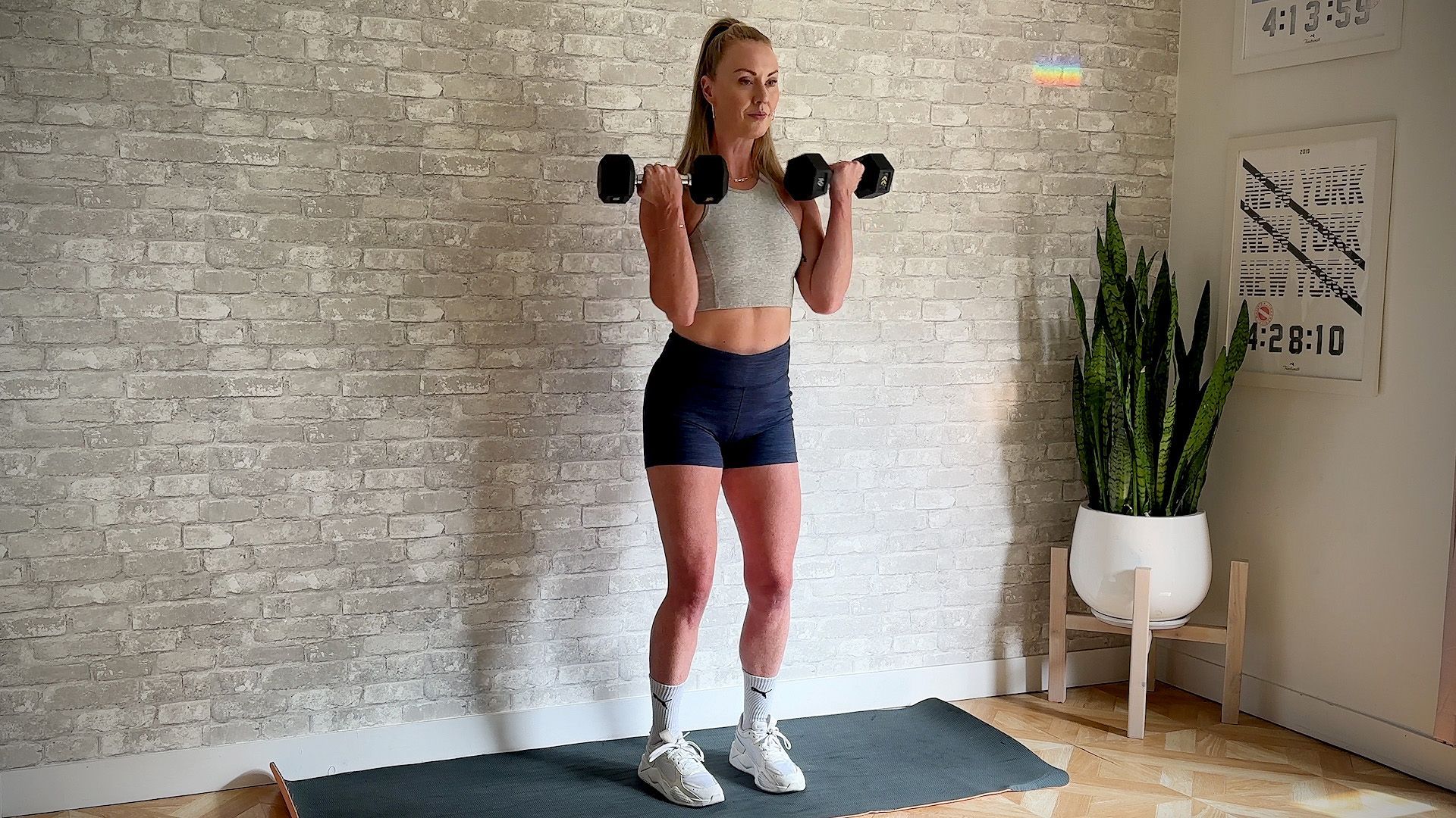 10 min STANDING ARM WORKOUT, With Dumbbells, Biceps, Triceps and  Shoulders